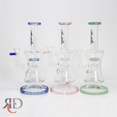 WATER PIPE INSIDE RECYCLER WITH HOUR GLASS SHAPPED SHOWER HEAD PERC WP3051 1CT